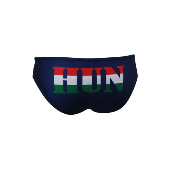 Men's Swimsuit Brief Athletic Swimwear Hungary, Blue, Water Polo, Underwater Rugby, High Performance