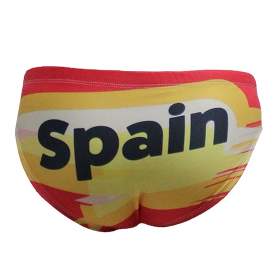 Men's Swimsuit Brief Athletic Swimwear MTS Spain Orange, Water Polo, Underwater Rugby, High Performance