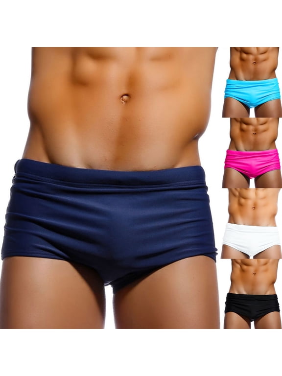 Men's Swimwear Sexy Swim Briefs Bikini Board Surf Shorts Boxer Swimsuits