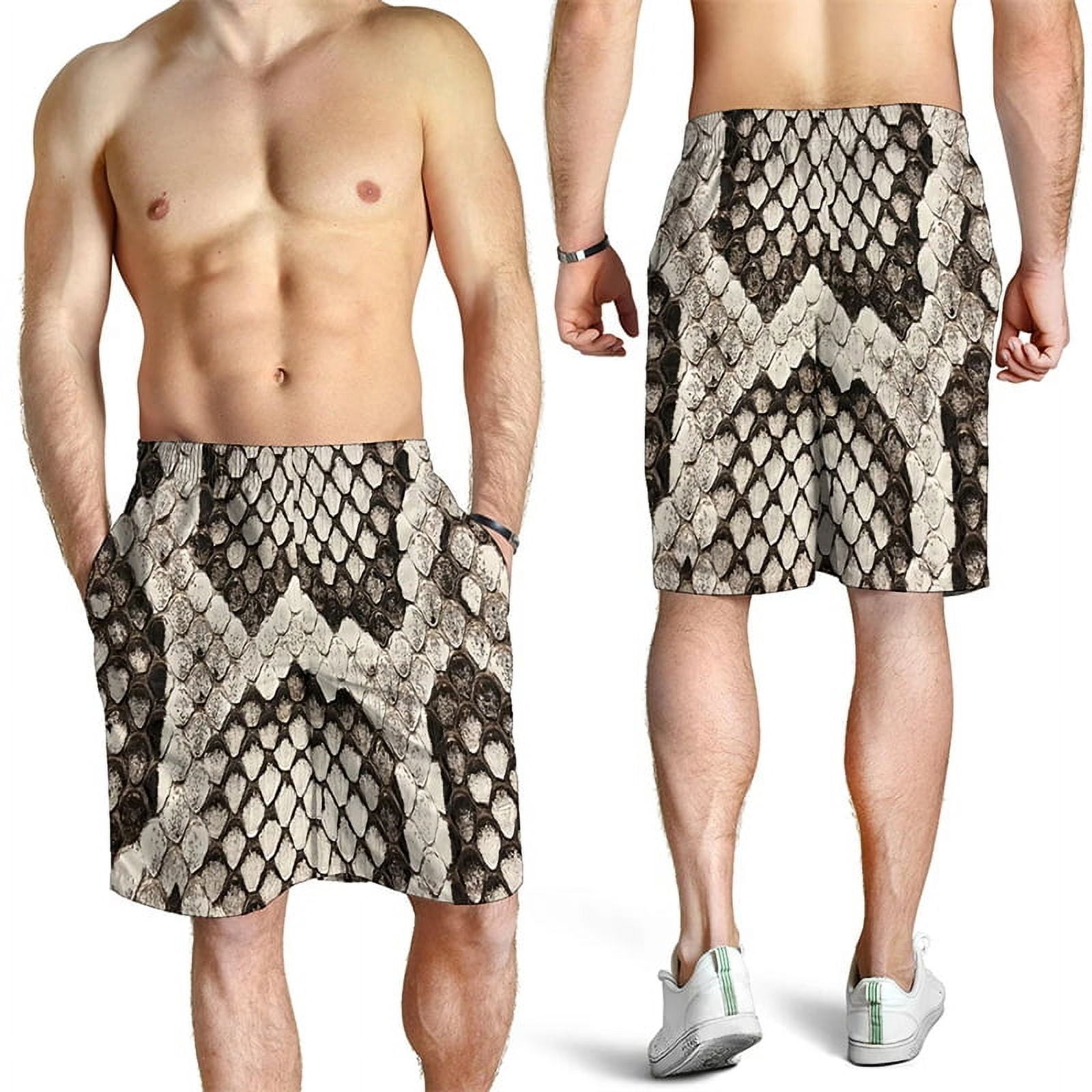 Men's Swimwear Shorts Snake 3d Surfing Board Short Casual Beach Shorts ...