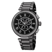 Mens Swiss Quartz Chronograph Black Bracelet Watch