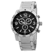Mens Swiss Quartz Chronograph Tachymeter Silver-Tone Bracelet Watch