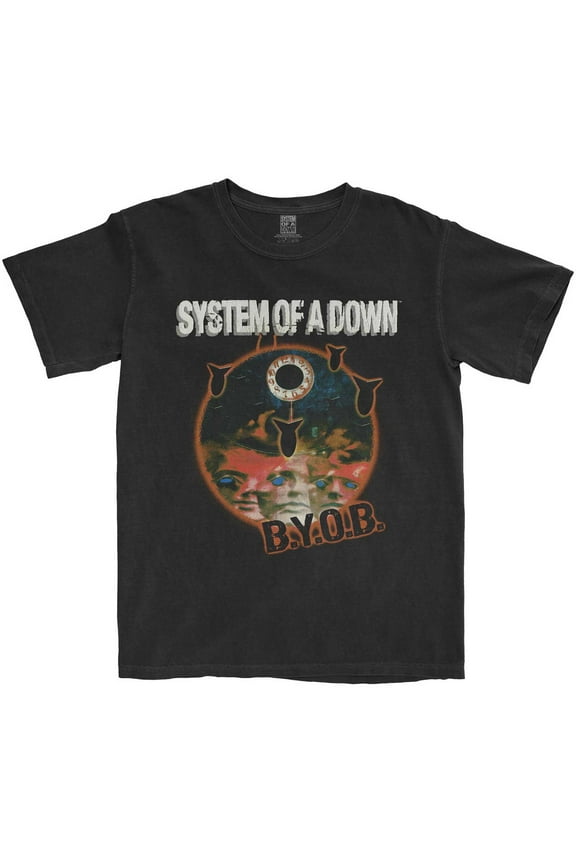 Men's System Of A Down Byob Classic T-shirt X-Large Black