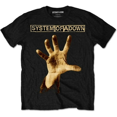 Men's System Of A Down Hand T-shirt XX-Large Black