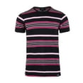 thumbnail image 1 of YUBIKWETE Men's Short Sleeve T-Shirts Striped Crew Neck Tee, 1 of 6