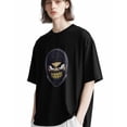 thumbnail image 1 of Men's T-Shirt,Cartoon Robber Short Sleeve Crewneck Casual Tee Shirts,Black-XL, 1 of 8