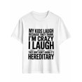thumbnail image 1 of Men's T-Shirt Family Funny Humor Jokes Short Sleeve Casual Tee Classic Crew Neck T-Shirt for Men, White 4XL, 1 of 7