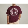 thumbnail image 1 of Men's T-Shirt, Hand Made Willie G Skull Distressed, Harley Davidson Shirt, 1 of 4