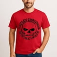 thumbnail image 1 of Men's T-Shirt, Hand Made Willie G Skull Distressed, Harley Davidson Shirt, 1 of 4