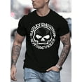 thumbnail image 1 of Men's T-Shirt, Hand Made Willie G Skull Distressed, Harley Davidson Shirt, 1 of 4