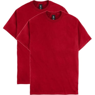 Men's T-Shirt, Heavyweight Cotton Crewneck Tee, 1 or 2 Pack, Available in Tall Sizes