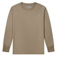 thumbnail image 1 of Men's T-Shirt Long Sleeve Crew Neck Casual Workout T-Shirt Khaki 3# Large, 1 of 8