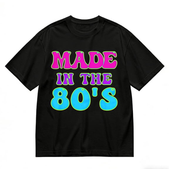 Men's T-Shirt Made In The 80's Comfortable And Versatile Outdoor Casual Short Sleeve