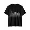 thumbnail image 1 of Men's T-Shirt NEW YORK Short Sleeve Casual Tee Classic Crew Neck T-Shirt for Men, XL, 1 of 6