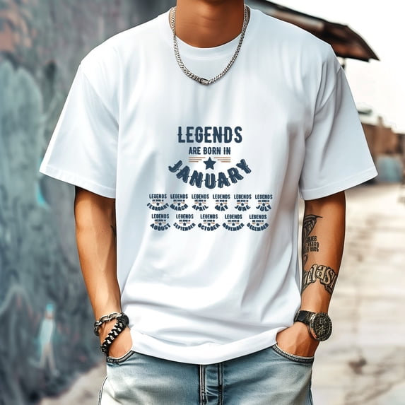 Men's T Shirt Round Neck Patterned Tee Summer New Sports Shirt Vintage Style Gift for Friends XS