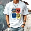 thumbnail image 1 of Men's T Shirt Round Neck Patterned Tee Summer New Sports Shirt Vintage Style Gift for Friends XS, 1 of 1