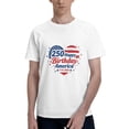 thumbnail image 1 of Men's T-Shirt Short Sleeve 250 Years America Anniversary 250th Independence Day Freedom Tee Tops, 1 of 7