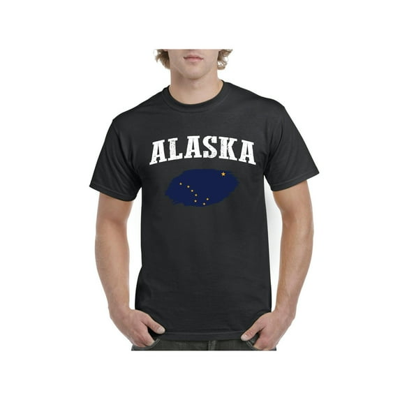 Men's T-Shirt Short Sleeve - Alaska Flag