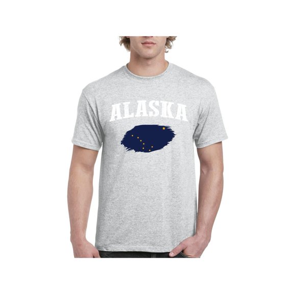 Men's T-Shirt Short Sleeve - Alaska Flag