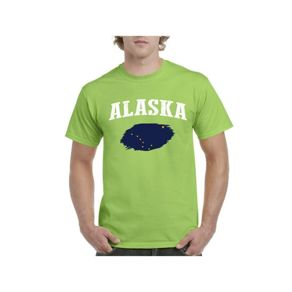 Men's T-Shirt Short Sleeve - Alaska Flag