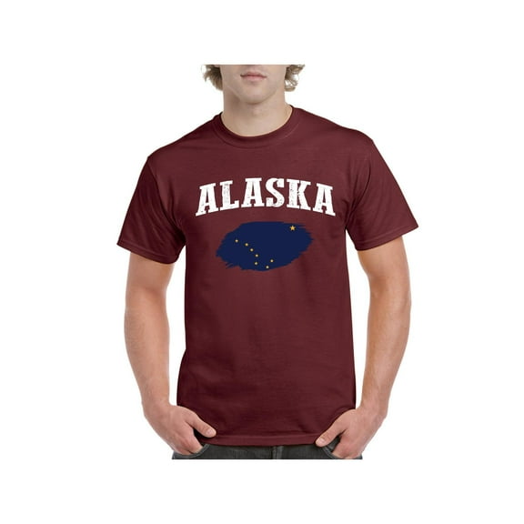Men's T-Shirt Short Sleeve - Alaska Flag