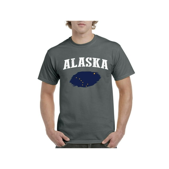 Men's T-Shirt Short Sleeve - Alaska Flag