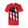 thumbnail image 1 of Men's T-Shirt Short Sleeve - American Flag 4th of July, 1 of 3