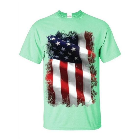 Men's T-Shirt Short Sleeve - American Flag 4th of July