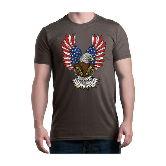 Men's T-Shirt Short Sleeve - American Flag 4th of July