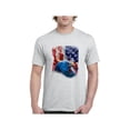 thumbnail image 1 of Men's T-Shirt Short Sleeve - American Flag 4th of July, 1 of 3