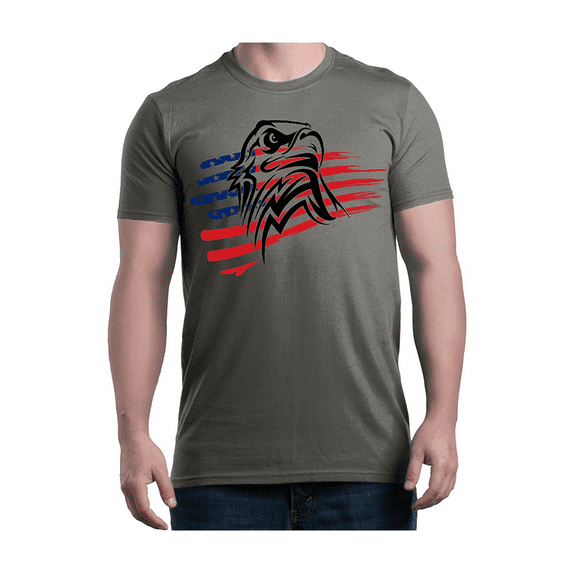 Men's T-Shirt Short Sleeve - American Flag 4th of July