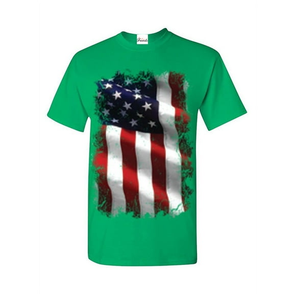 Men's T-Shirt Short Sleeve - American Flag 4th of July