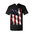 thumbnail image 1 of Men's T-Shirt Short Sleeve - American Flag 4th of July, 1 of 5