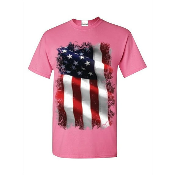 Men's T-Shirt Short Sleeve - American Flag 4th of July