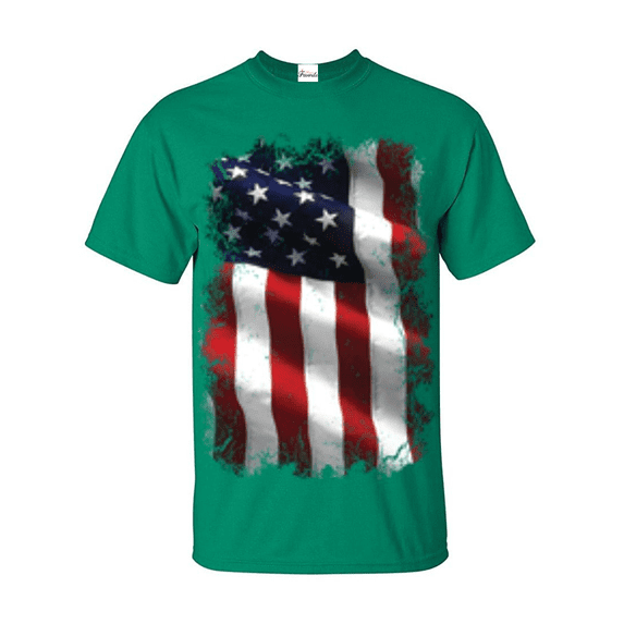 Men's T-Shirt Short Sleeve - American Flag 4th of July