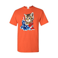 thumbnail image 1 of Men's T-Shirt Short Sleeve - American Flag Cat, 1 of 3