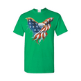 thumbnail image 1 of Men's T-Shirt Short Sleeve - American Flag Eagle USA, 1 of 3