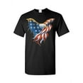 thumbnail image 1 of Men's T-Shirt Short Sleeve - American Flag Eagle USA, 1 of 5