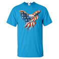 thumbnail image 1 of Men's T-Shirt Short Sleeve - American Flag Eagle USA, 1 of 3