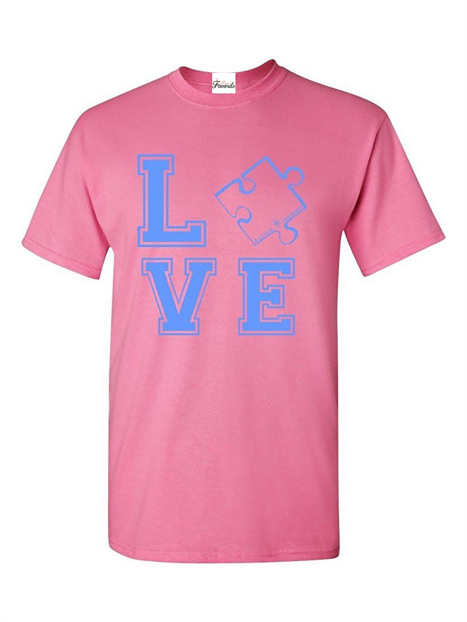 Men's T-Shirt Short Sleeve - Autism Awareness Puzzle