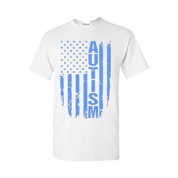 Men's T-Shirt Short Sleeve - Autism Flag
