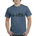 thumbnail image 1 of Men's T-Shirt Short Sleeve - Basketball Heartbeat, 1 of 3