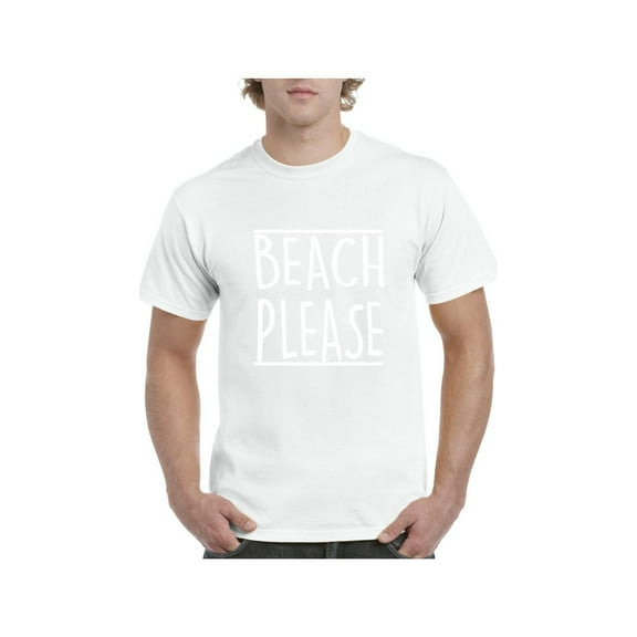 Men's T-Shirt Short Sleeve - Beach Please