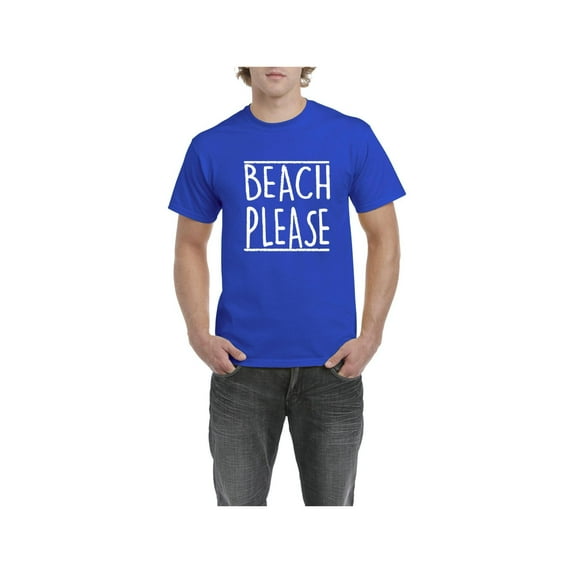 Men's T-Shirt Short Sleeve - Beach Please