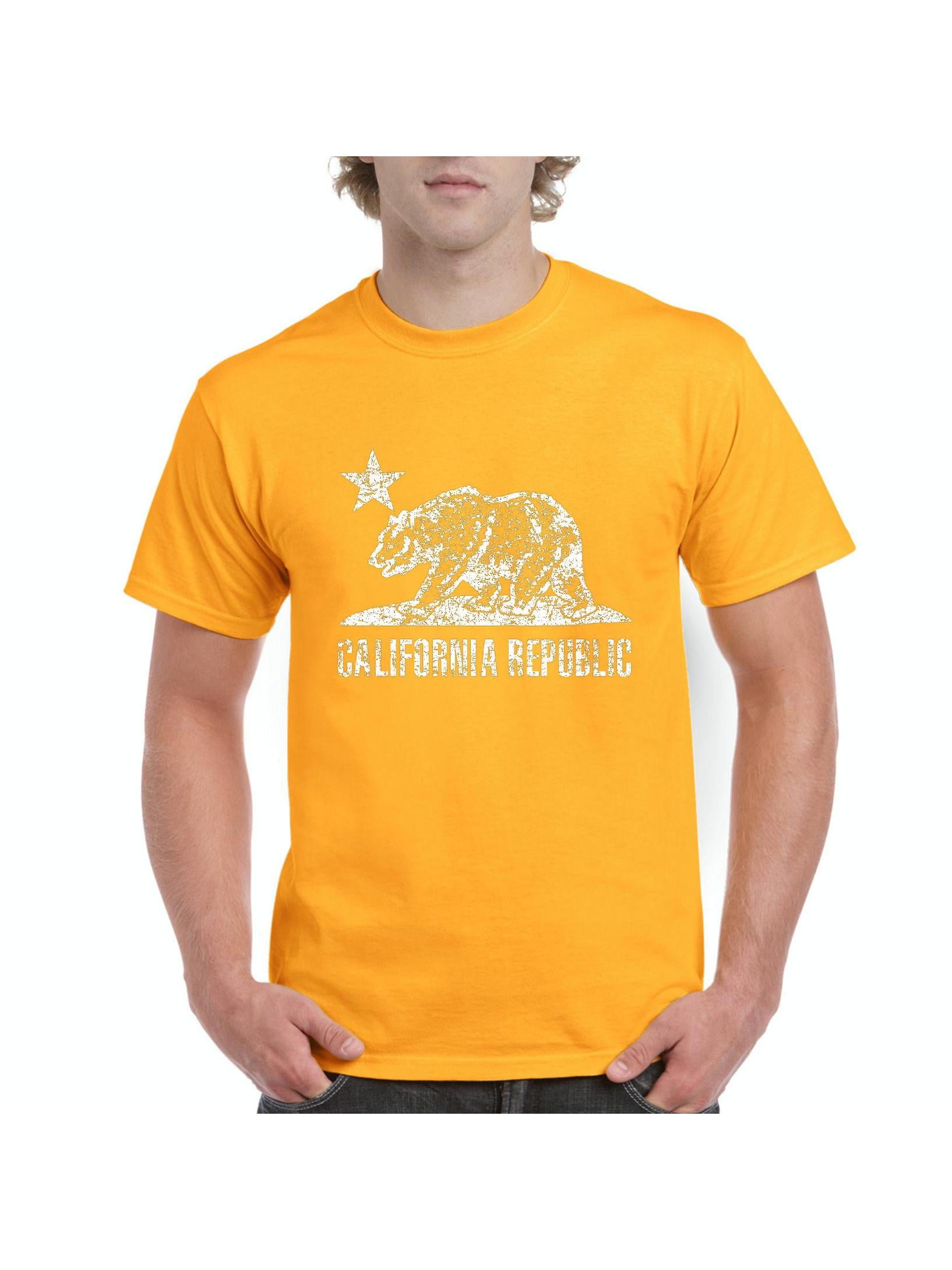 【CPGN STUDIO】California Bear Short Sleeve Men's T-Shirt Short Sleeve - California Bear - Walmart.com