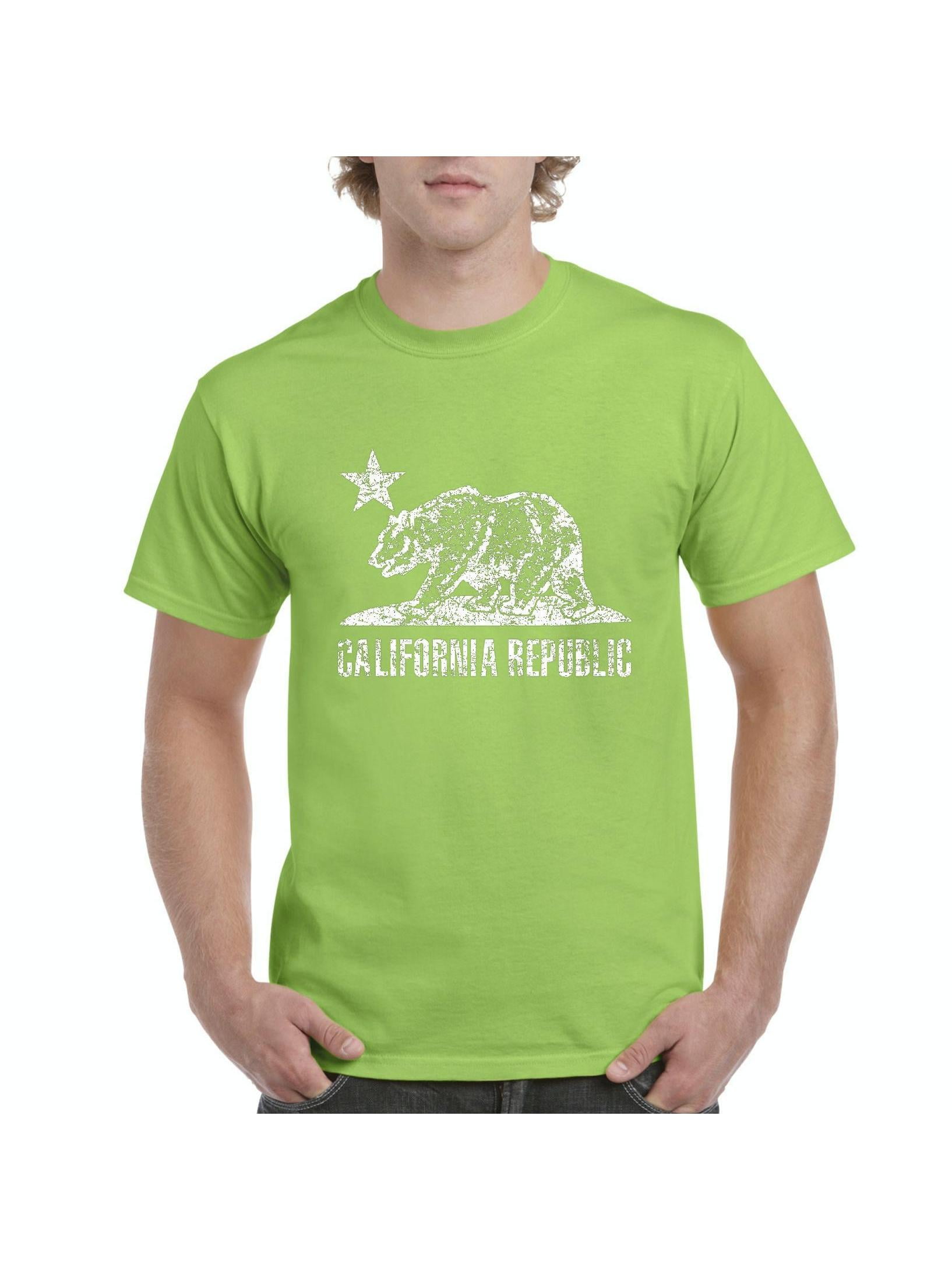 【CPGN STUDIO】California Bear Short Sleeve Men's T-Shirt Short Sleeve - California Bear - Walmart.com