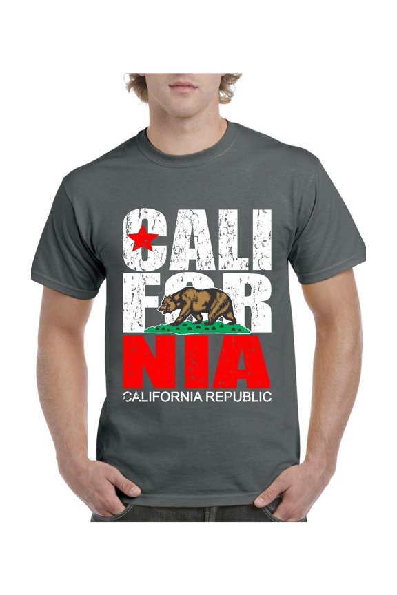 Men's T-Shirt Short Sleeve - California Cali