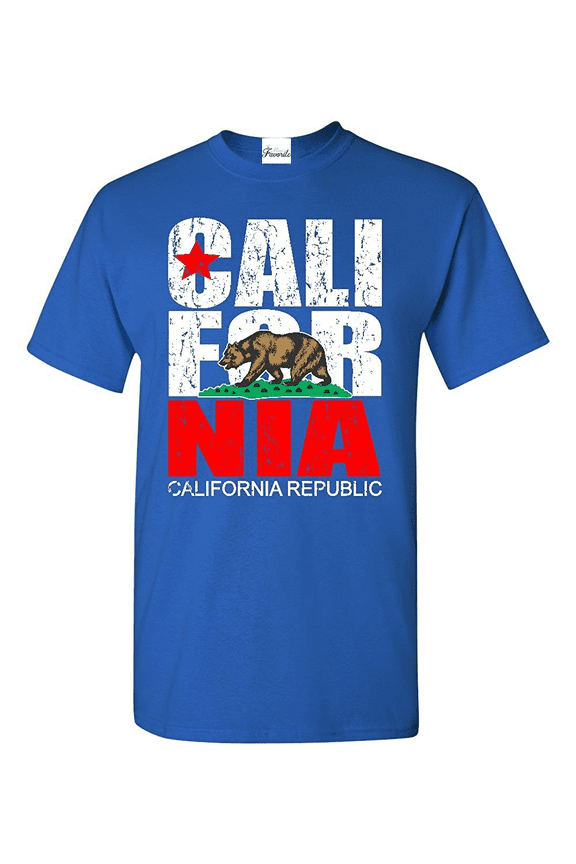 Men's T-Shirt Short Sleeve - California Cali