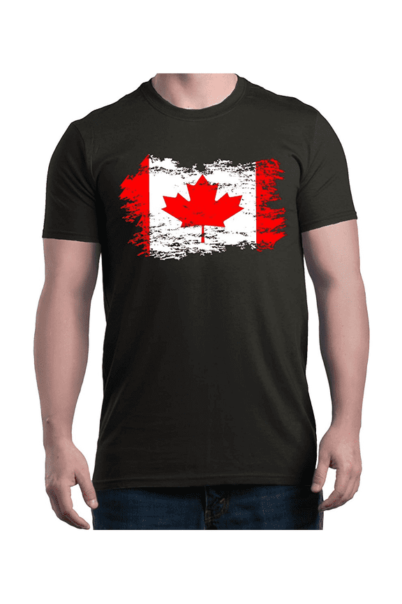 Men's T-Shirt Short Sleeve - Canada Flag