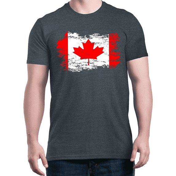 Men's T-Shirt Short Sleeve - Canada Flag
